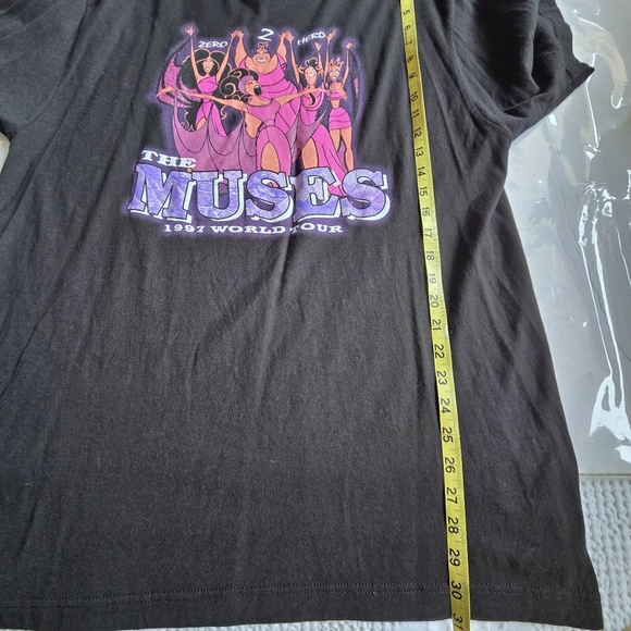 Black T-Shirt with Purple Graphic Print - Picture 4 of 6